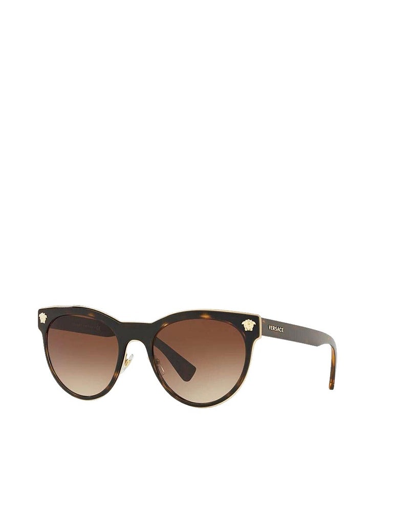 Medusa Charm Cat Eye Sunglasses O2198 in Havana - 1