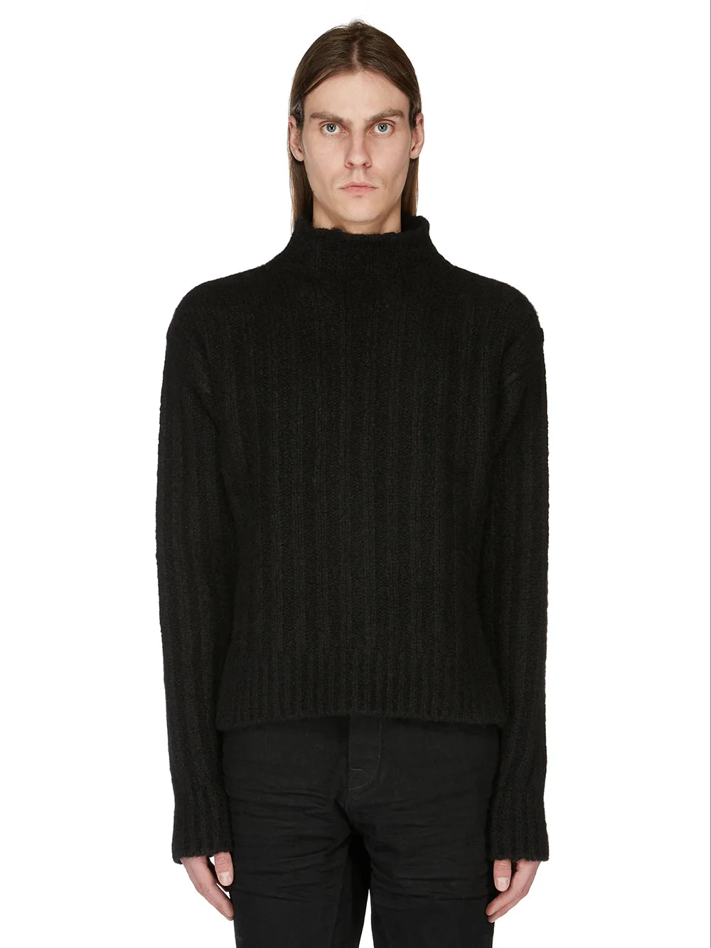 Rick Owens Ribbed-knit High-neck Sweater - 1