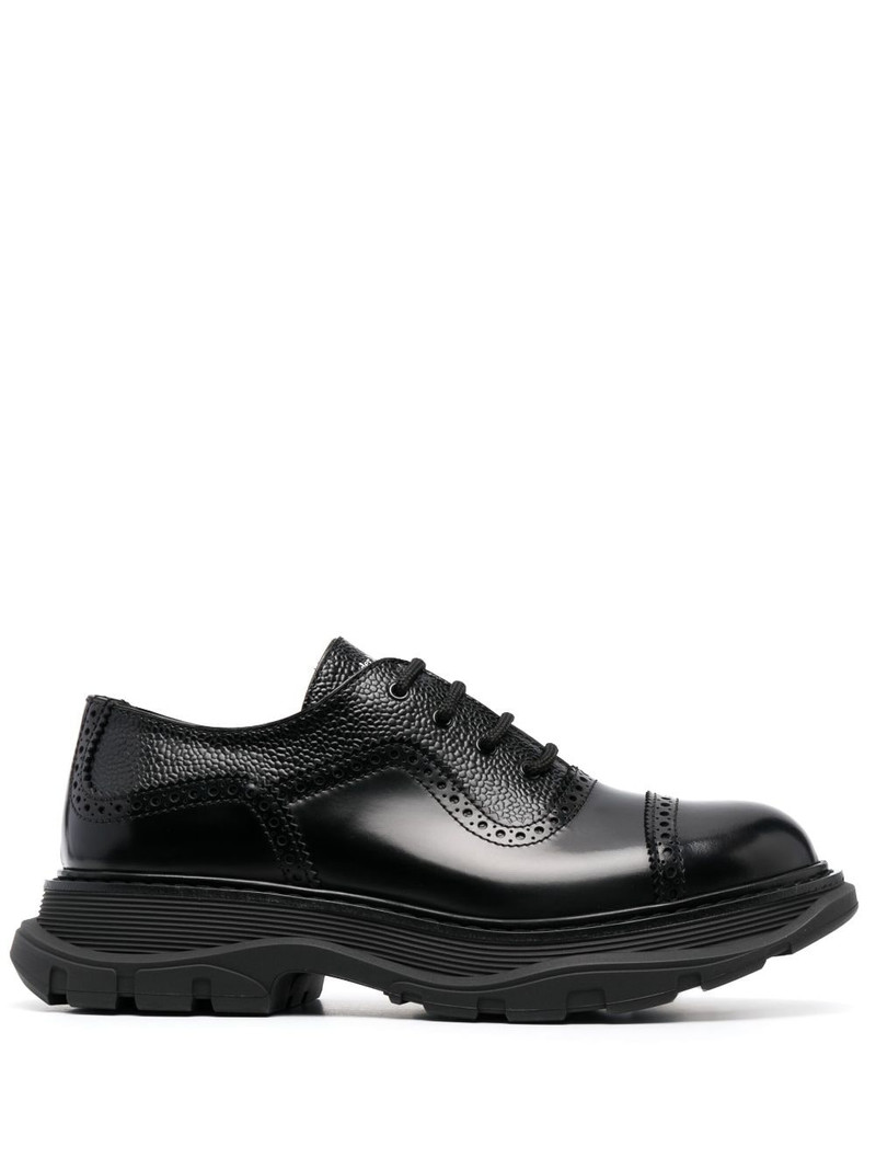 Hybrid leather brogues - 1