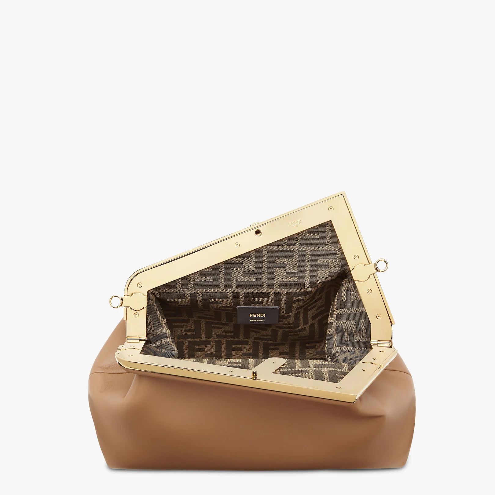 Beige leather bag - 4