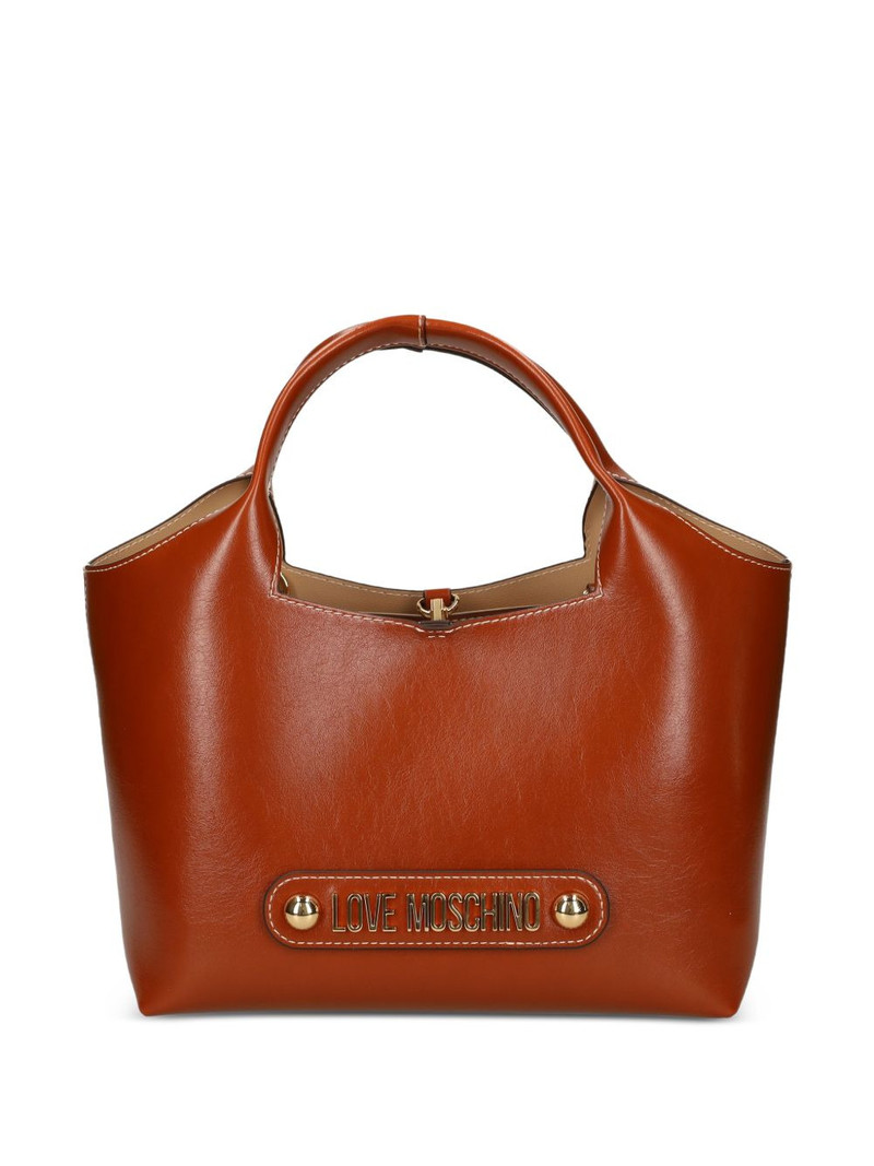 logo-lettering tote bag 1
