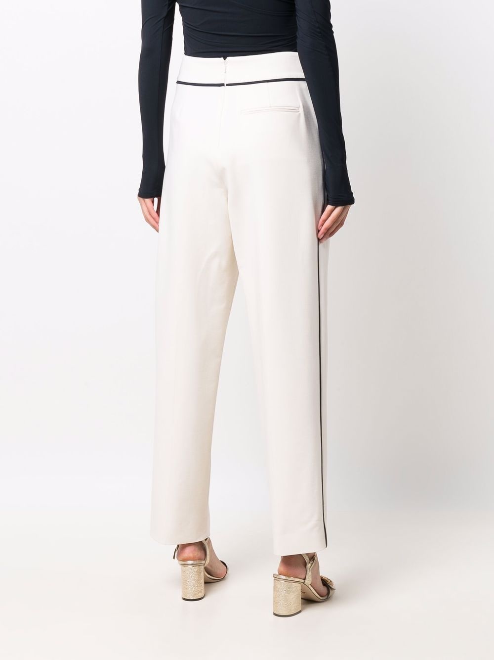 chain-detail tailored trousers - 4