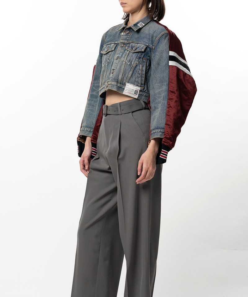 Front Back Combined Denim Jacket 13