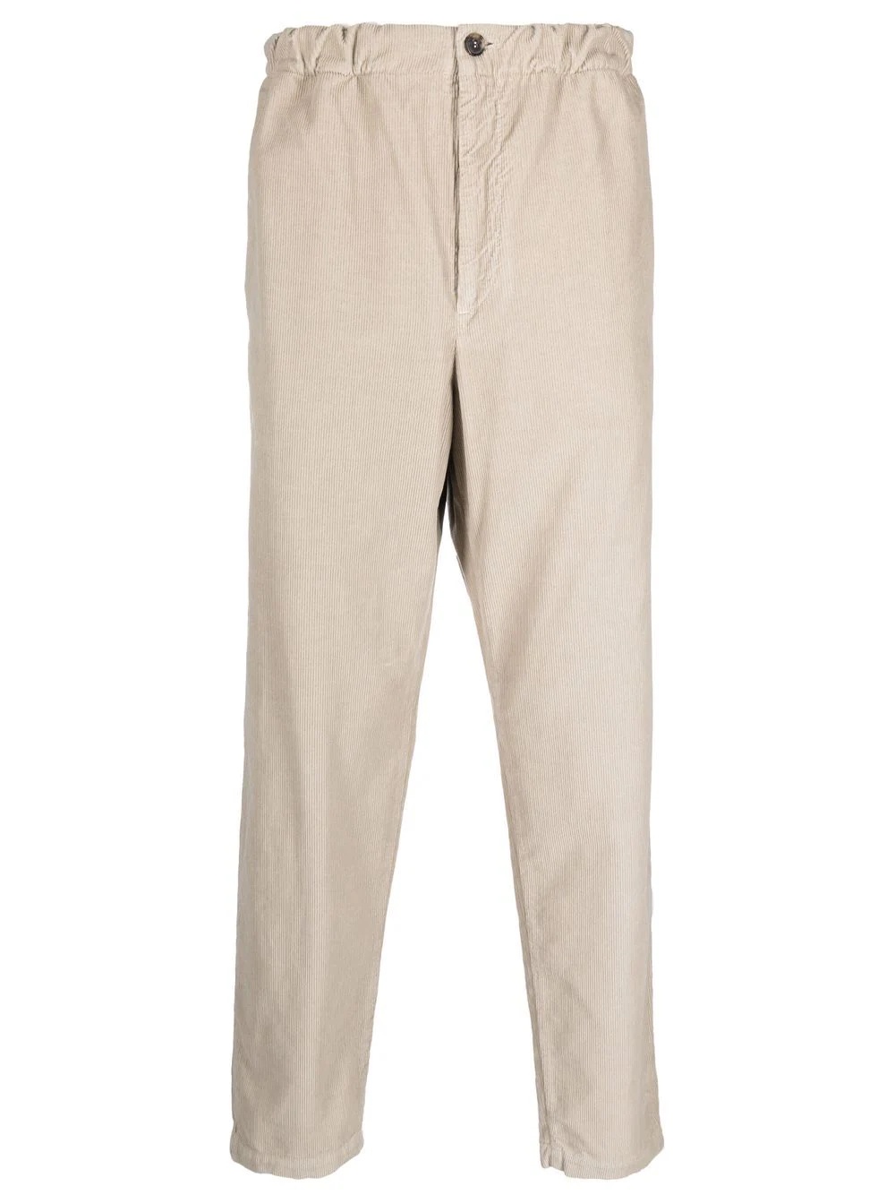 corduroy straight-leg trousers - 1