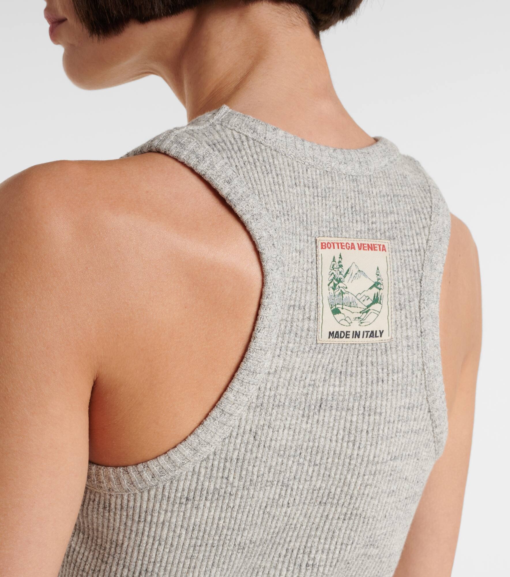 Ribbed-knit cotton tank top - 5