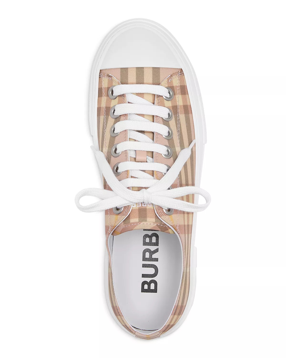 Women's Check Platform Sneakers - 3