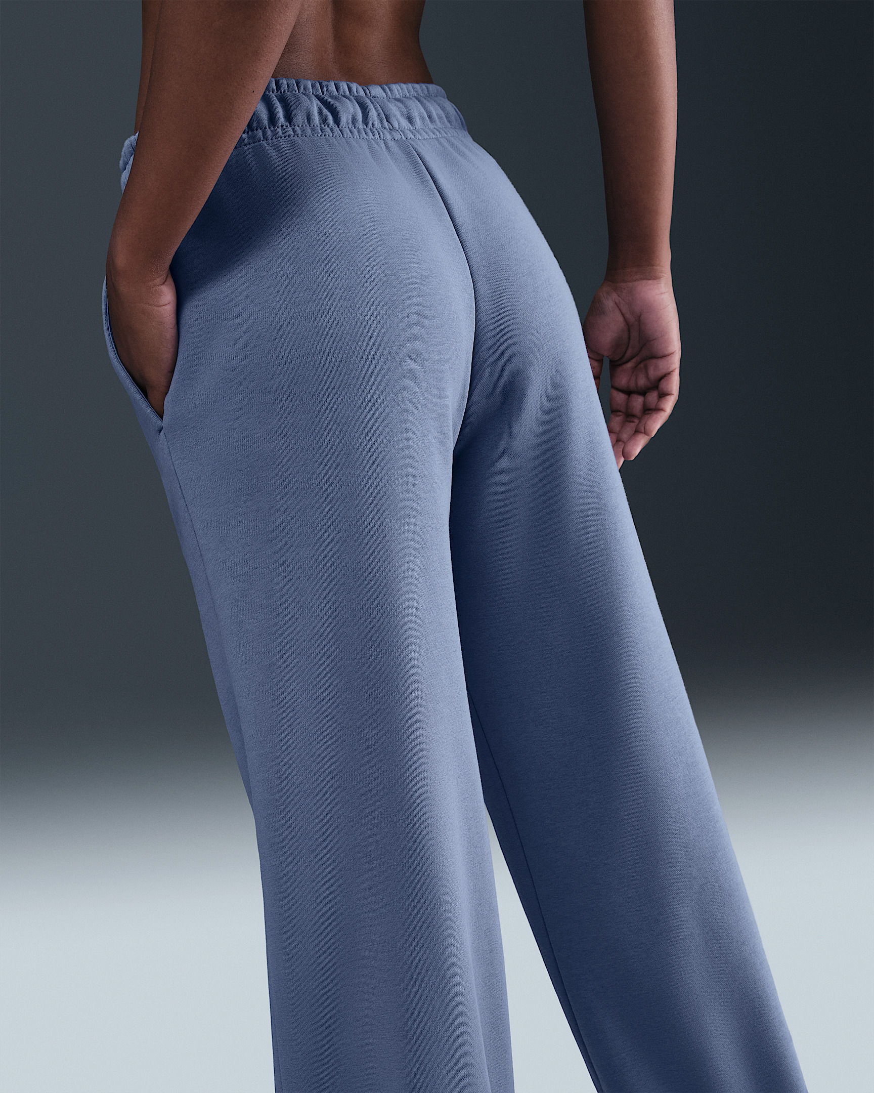 Nike Sportswear Club Fleece Women's Mid-Rise Wide-Leg Sweatpants - 3