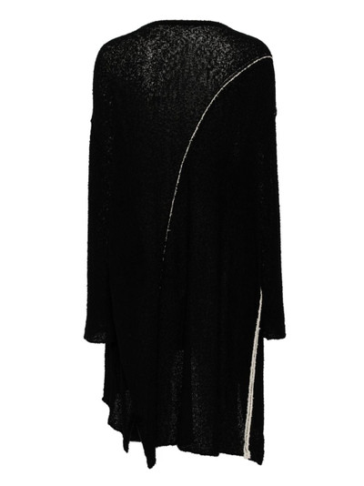 Yohji Yamamoto asymmetric knitted dress outlook