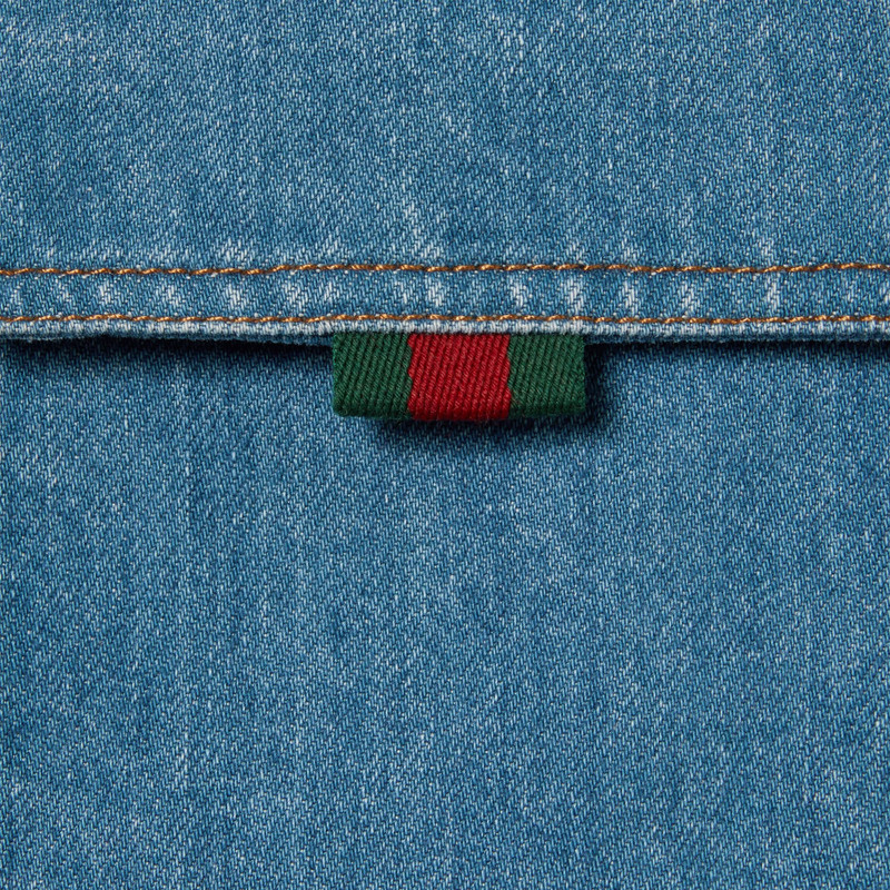 Relaxed fit denim shirt 7