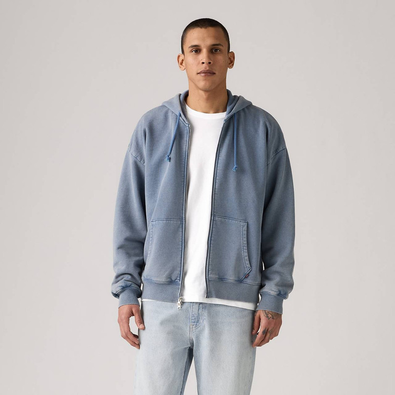 GRUNGE WASH ARCATA LINED FULL ZIP SWEATSHIRT 2