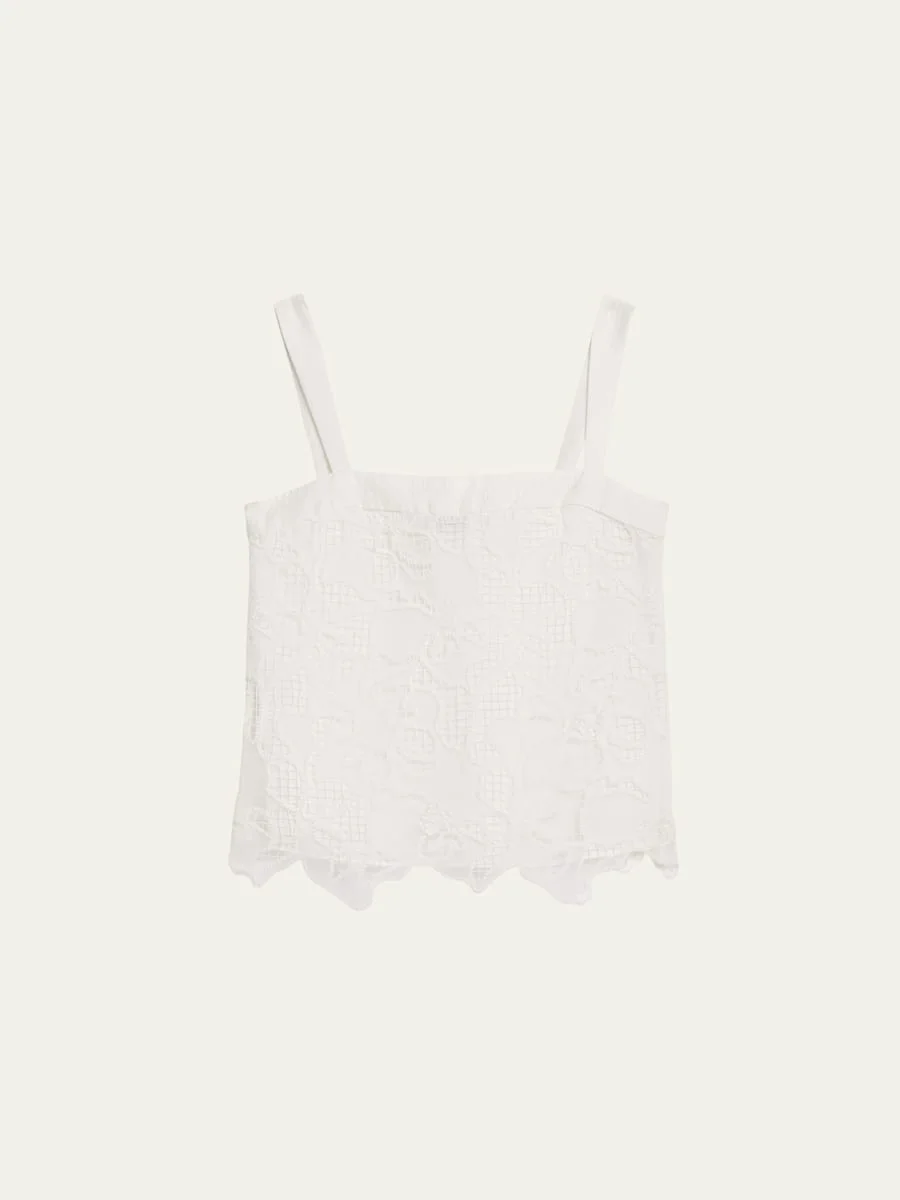 Brynn Sleeveless Embroidered Top - 1