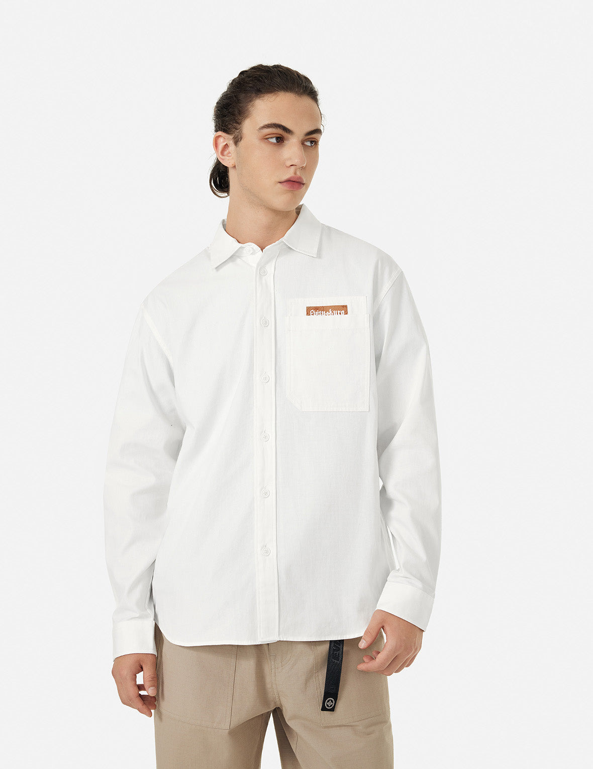Seagull Embroidery Regular Fit Oxford Shirt - 3