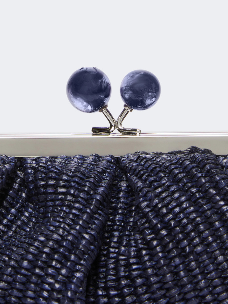 PALMAS Small raffia-effect Pasticcino Bag - ULTRAMARINE 5