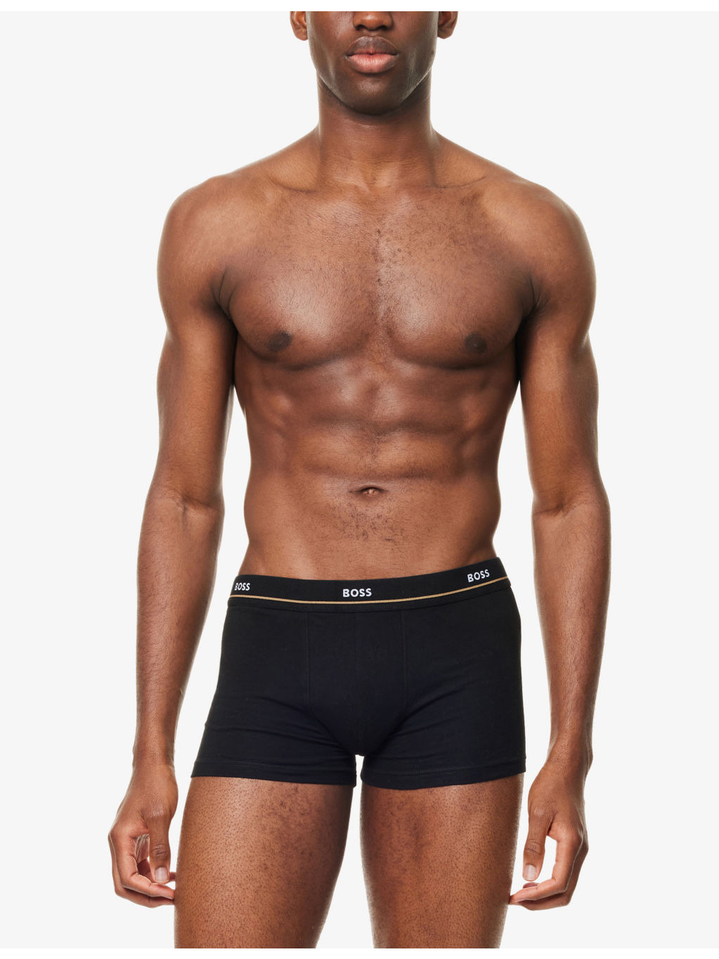 Essential Logo-Waistband Pack of Five Stretch-Cotton Trunks - 2