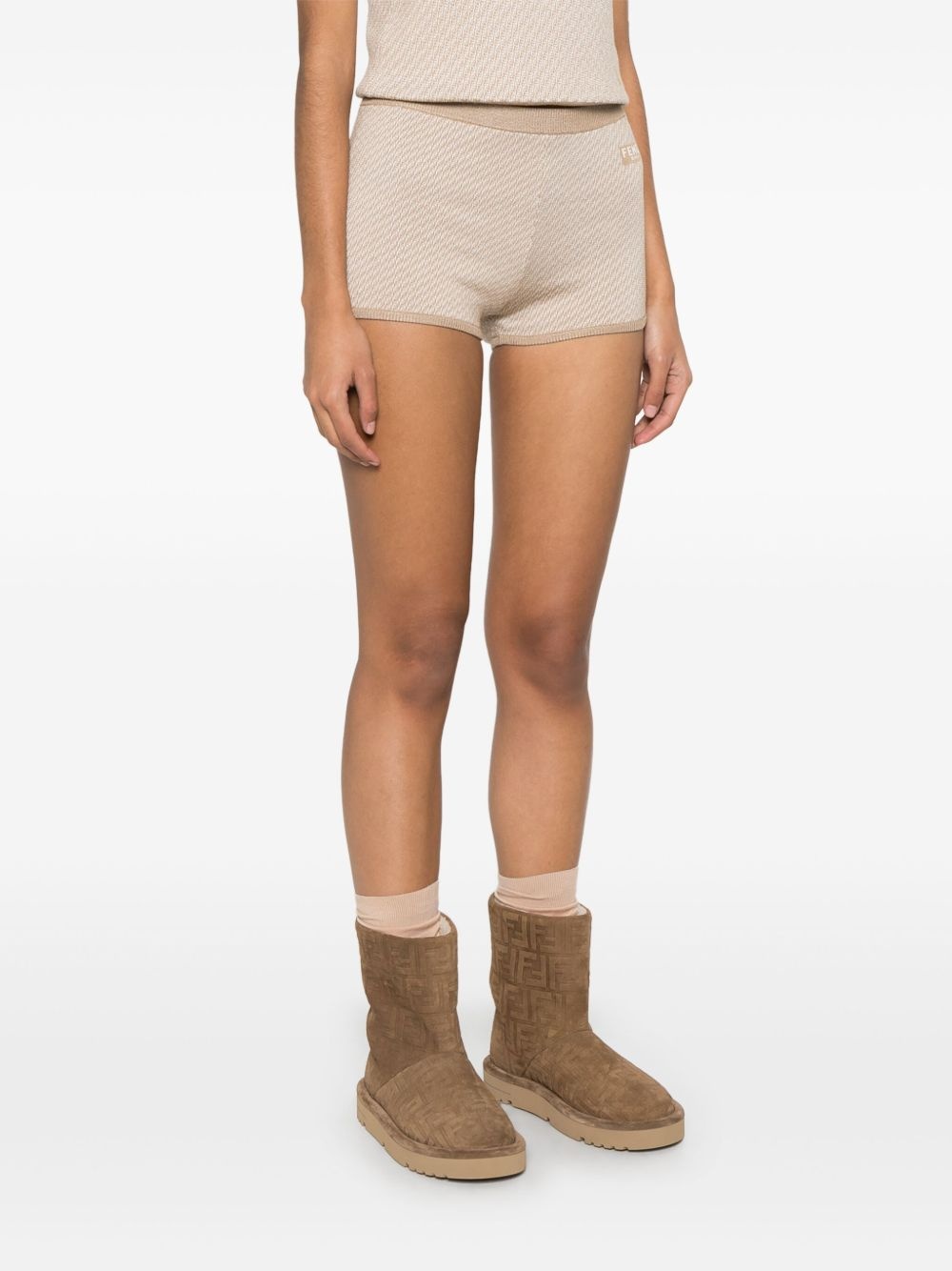 ショーツ FENDI FF WOOL SHORTS FENDI Fendi Women Ff Wool Shorts | luosophy | REVERSIBLE