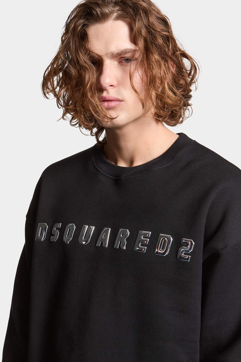 DSQUARED2 BRUSHED FLEECE RELAX FIT SWEATSHIRT - 5