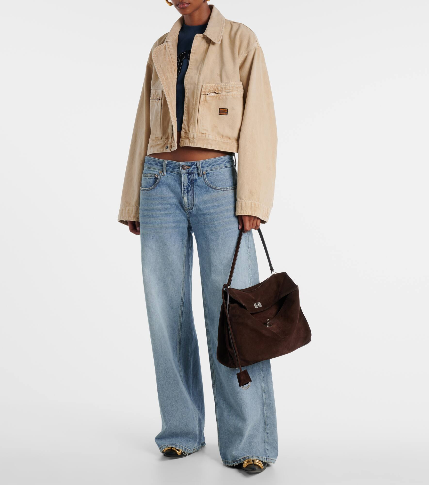 Rodeo Medium suede tote bag - 5