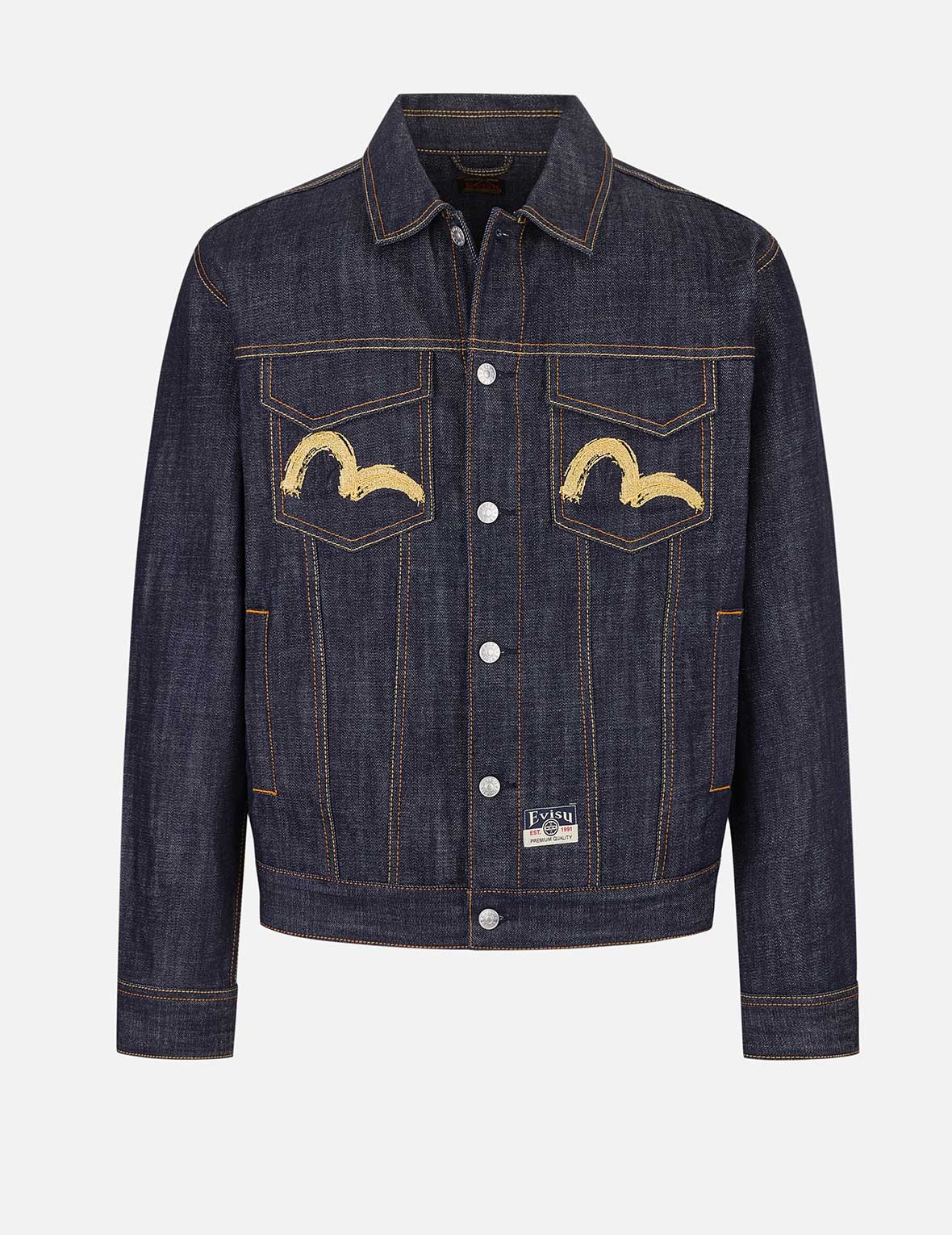 Hakutaku Embroidery Relax Fit Denim Jacket - 2