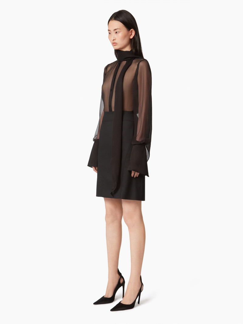 NINA RICCI SATIN LAVALIERE SHIRT outlook