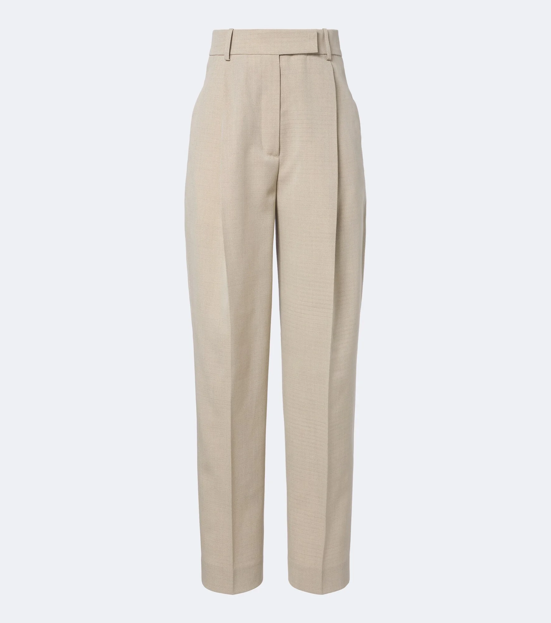 Wool and silk-blend straight pants - 1