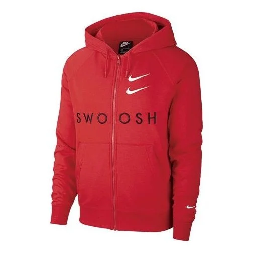 Men's Nike Zipper Hooded Sports Red Jacket CT7363-657 - 1