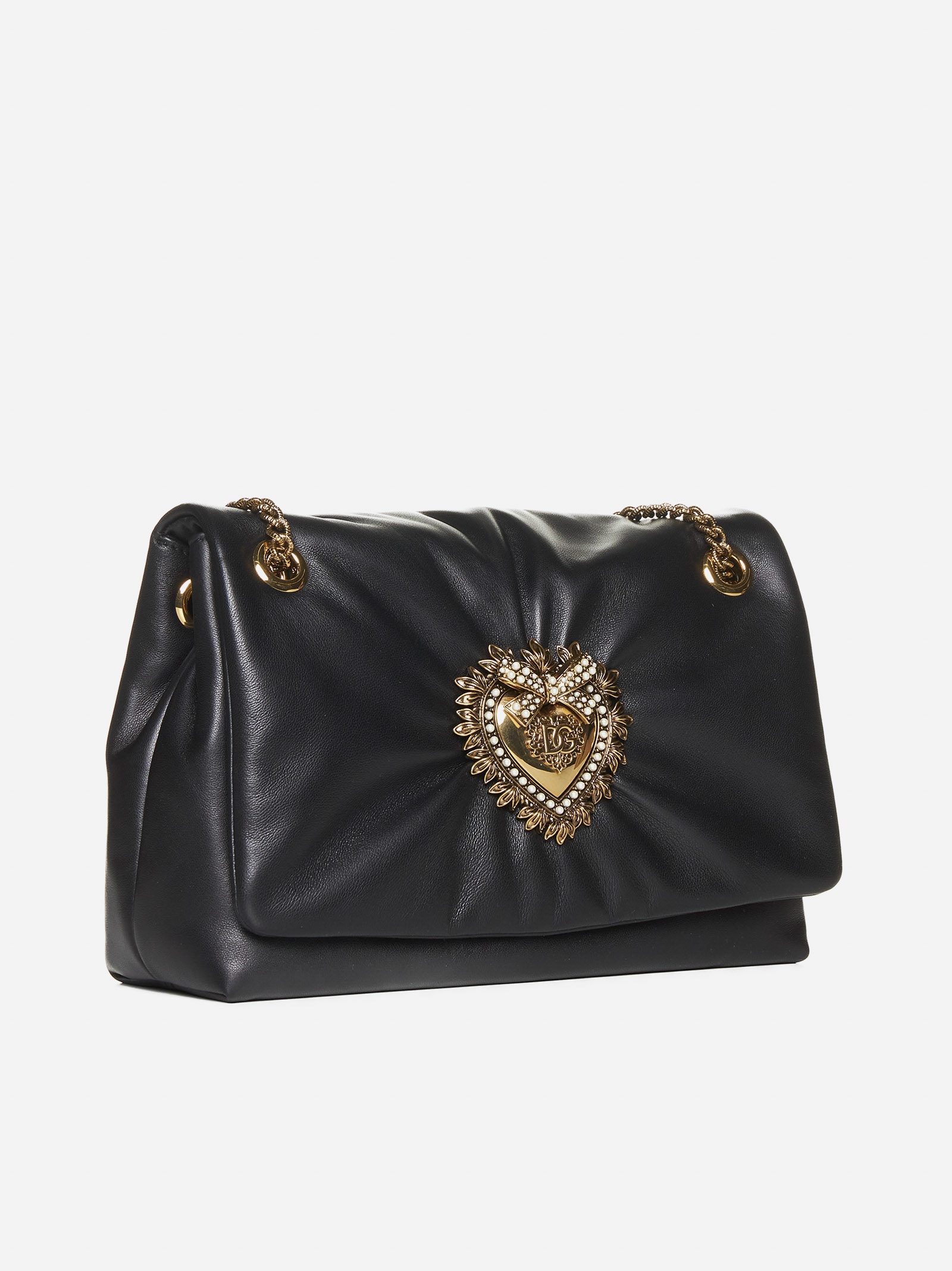 Dolce & Gabbana Small Lop Bag in Nappa Leather Black