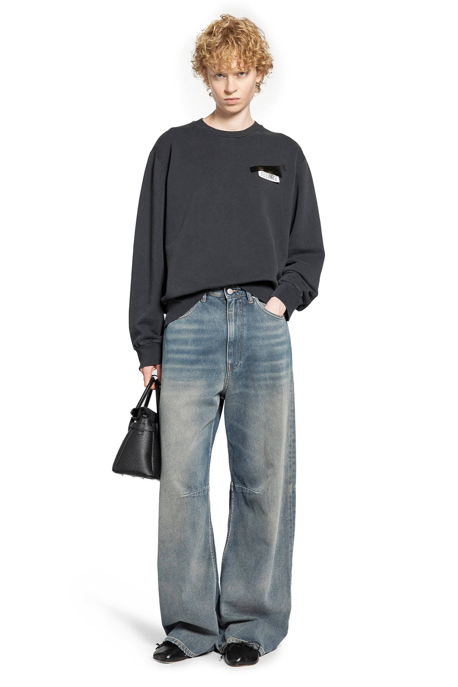 Mm6 Maison Margiela Woman Blue Jeans - 4