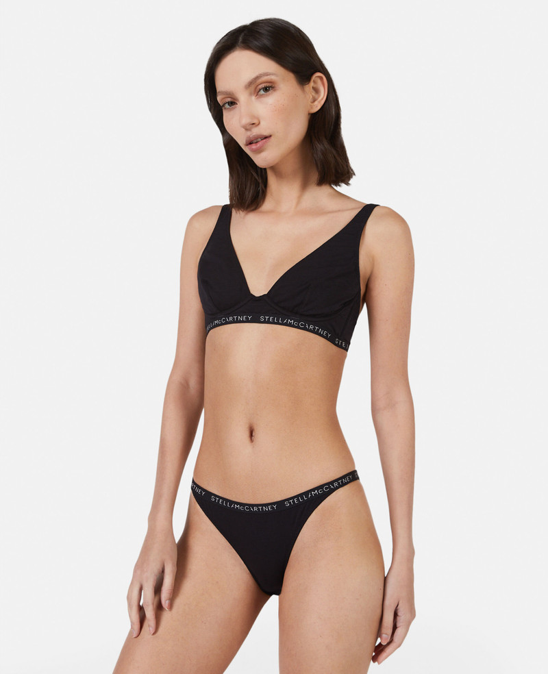 Stella McCartney Logo Tape String Bikini Briefs outlook
