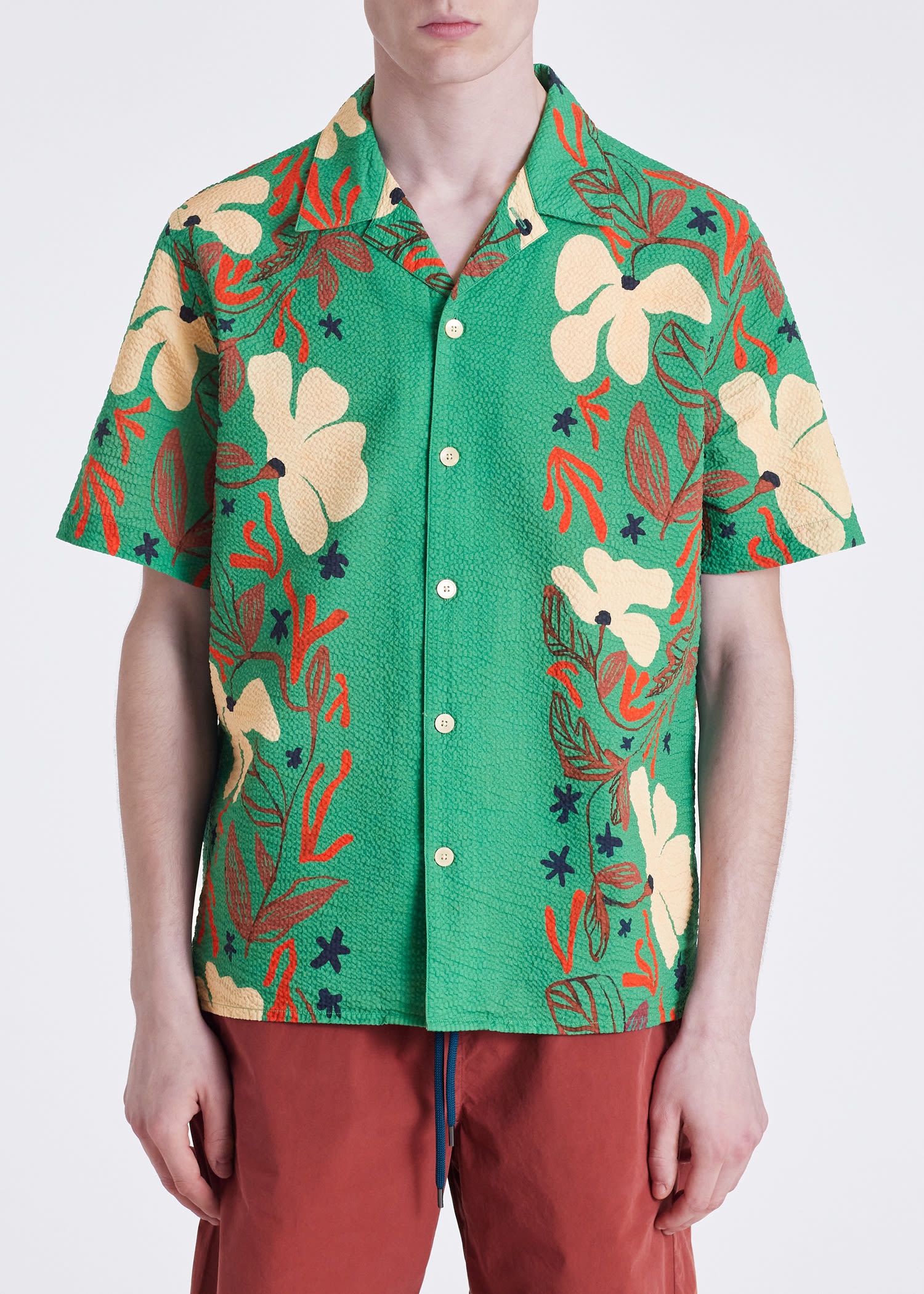 'Sea Floral' Short-Sleeve Shirt - 3