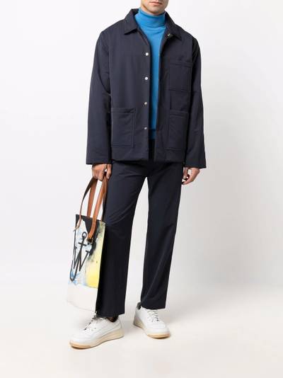 Nanushka wadded technical shirt jacket outlook