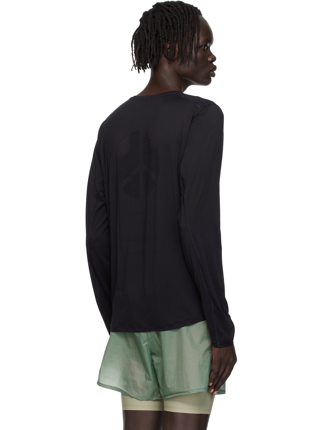 Black Ultralight Aloe Long Sleeve T-shirt - 3