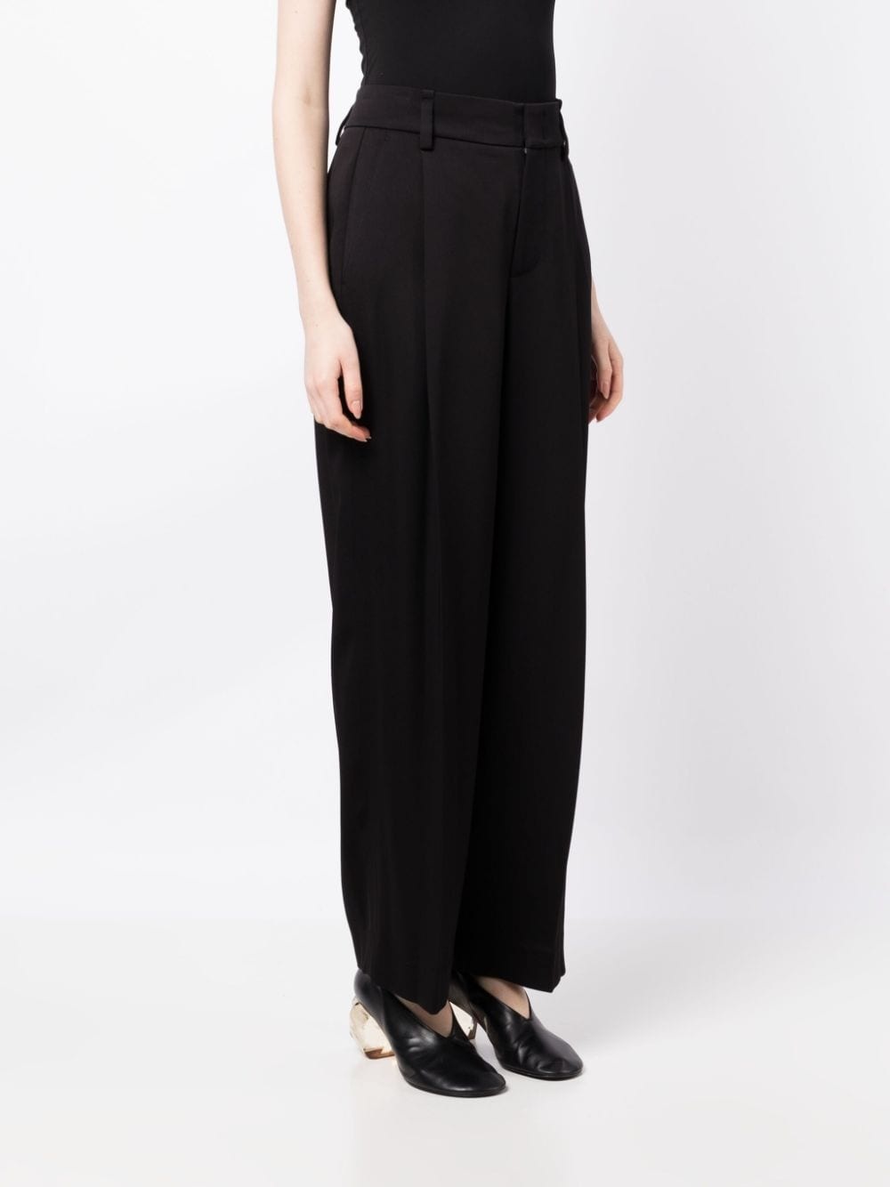 high-waist wide-leg trousers - 3