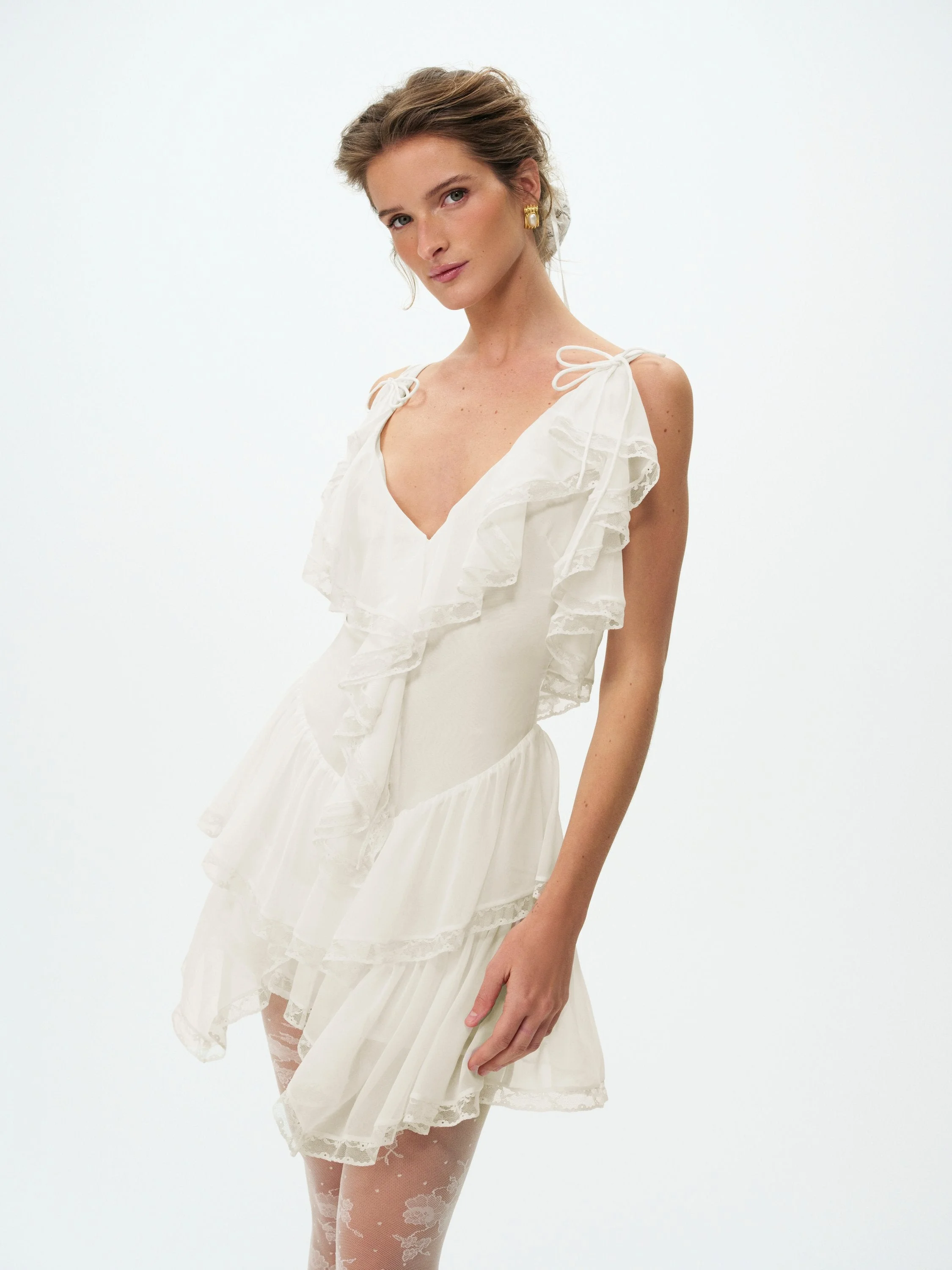 Layla Asymmetrical Mini Dress - 1