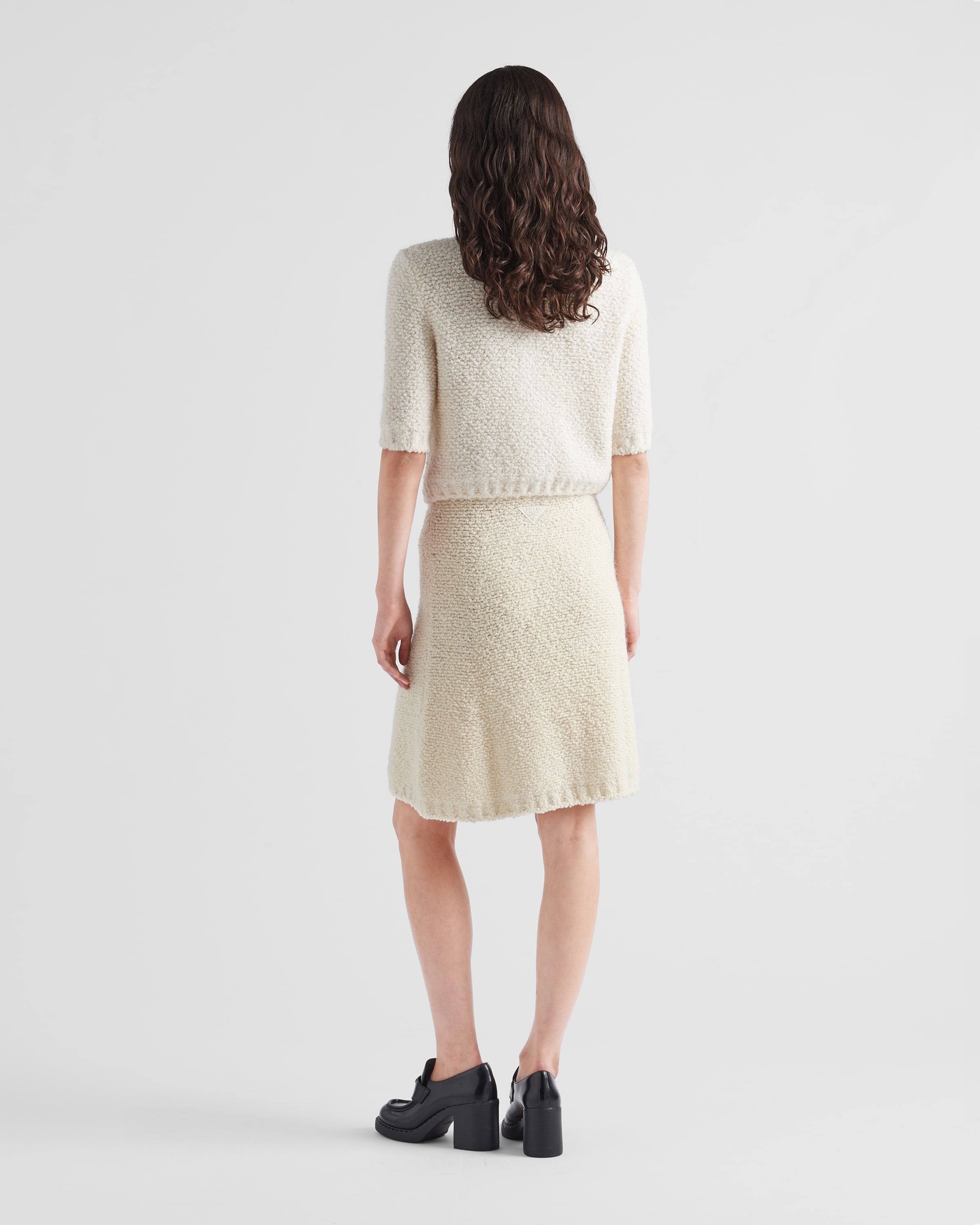 Bouclé mohair knit skirt - 5