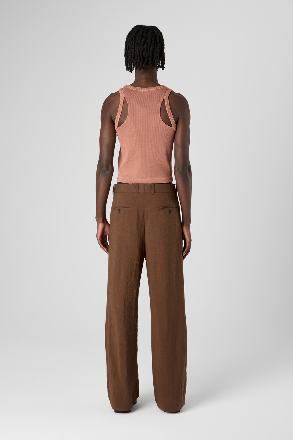 Brown Technical Suit Trousers - 5