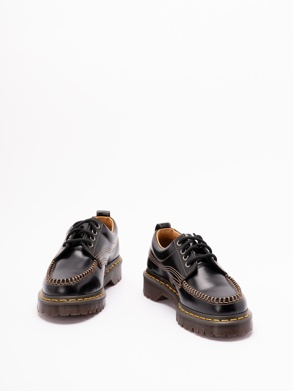 `Lowell` Leather `Moc Toe` Shoes - 2