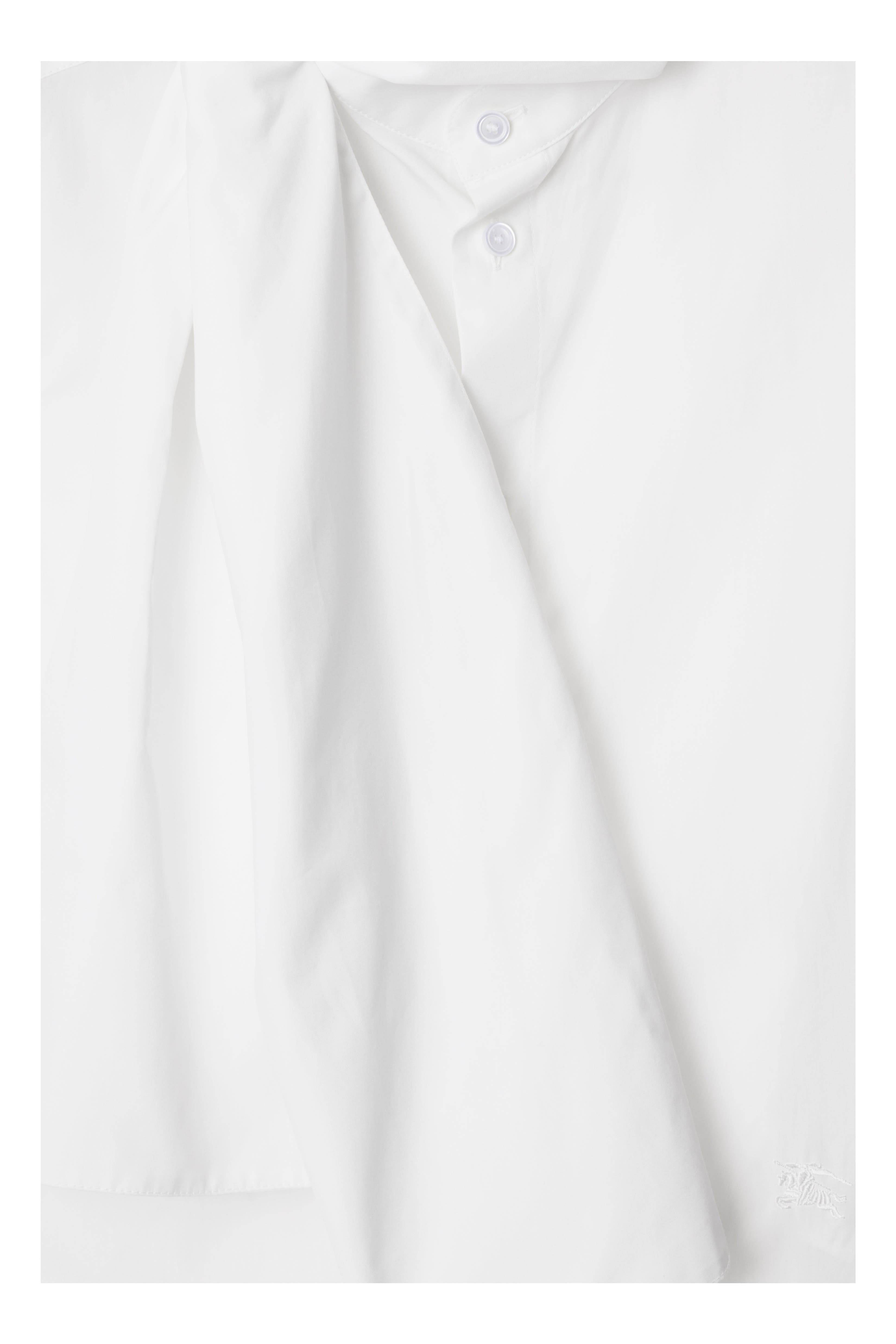 burberry Cotton Scarf Shirt in Optic White at Nordstrom - 5