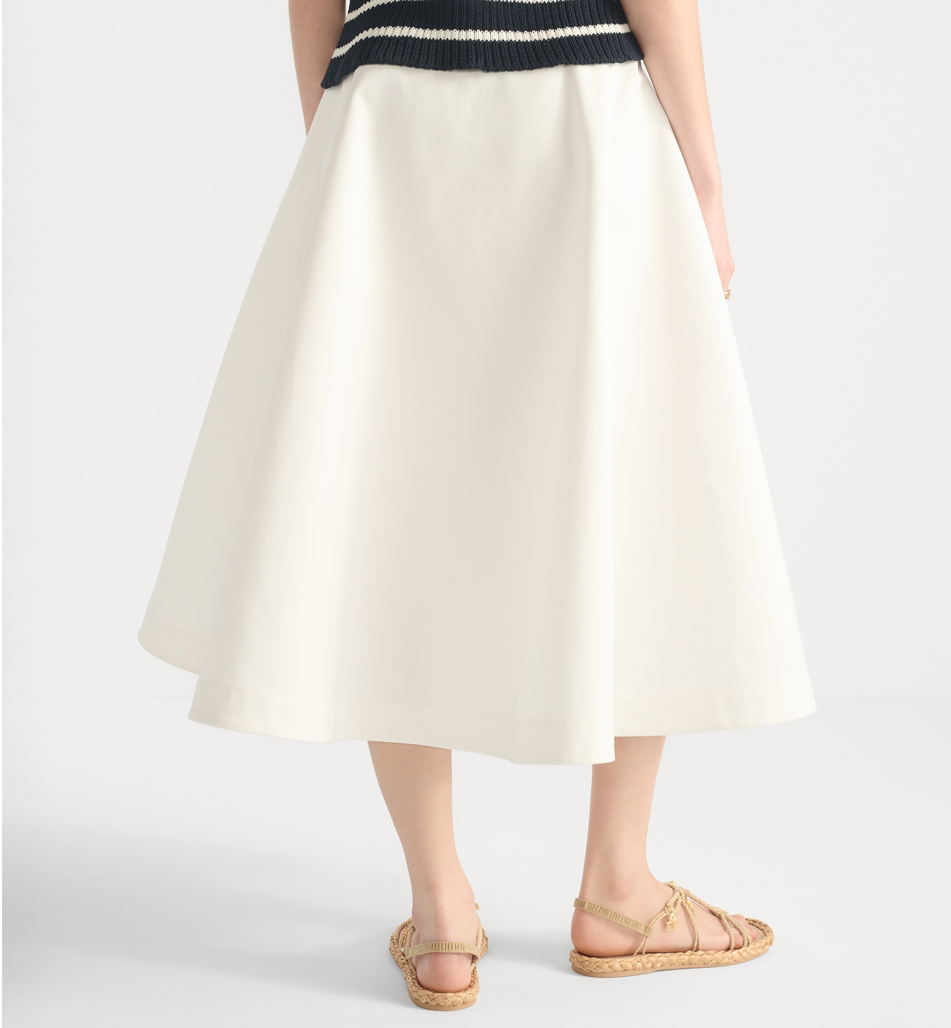 Mid-Length Belted Skirt - 5