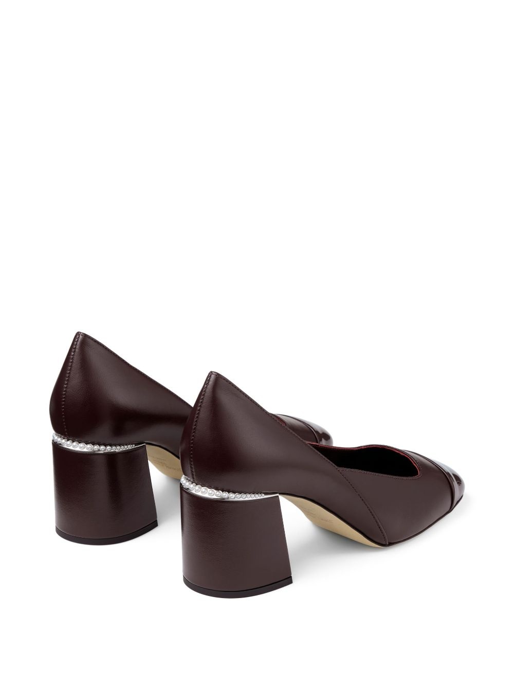 60mm Jenson pearl-embellished square-toe pumps - 3