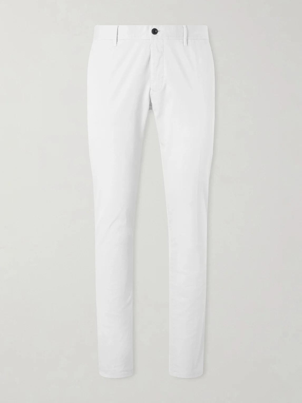 Slim-Fit Tapered Stretch-Cotton Gabardine Trousers - 1
