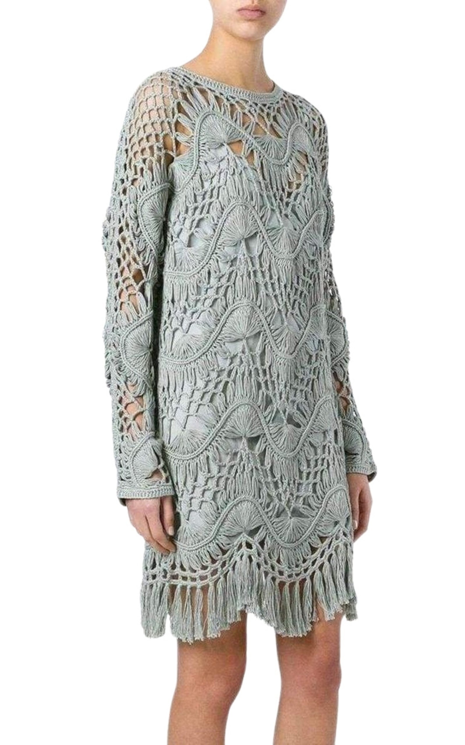 Fringed Macrame Dress - 2