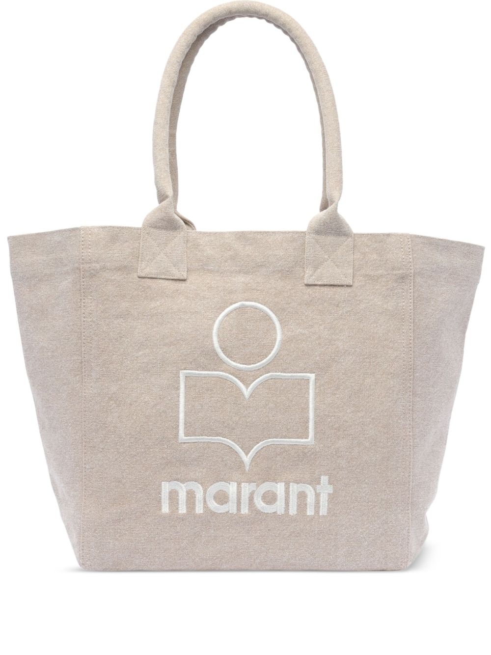 logo-embroidered tote bag - 1