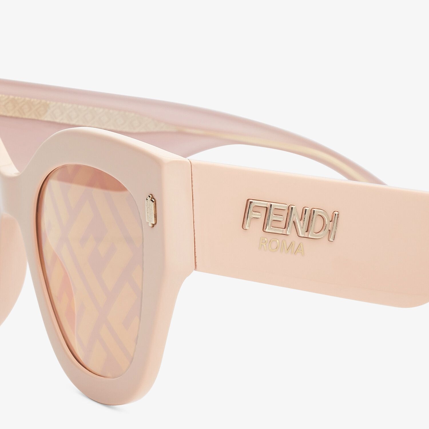 Powder pink acetate sunglasses - 3