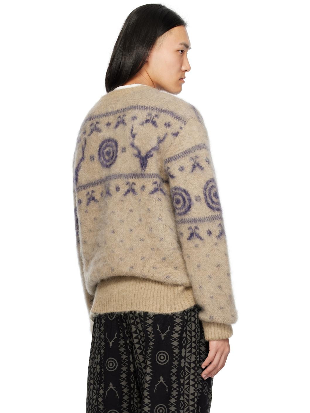 Beige Mohair Cardigan - 3
