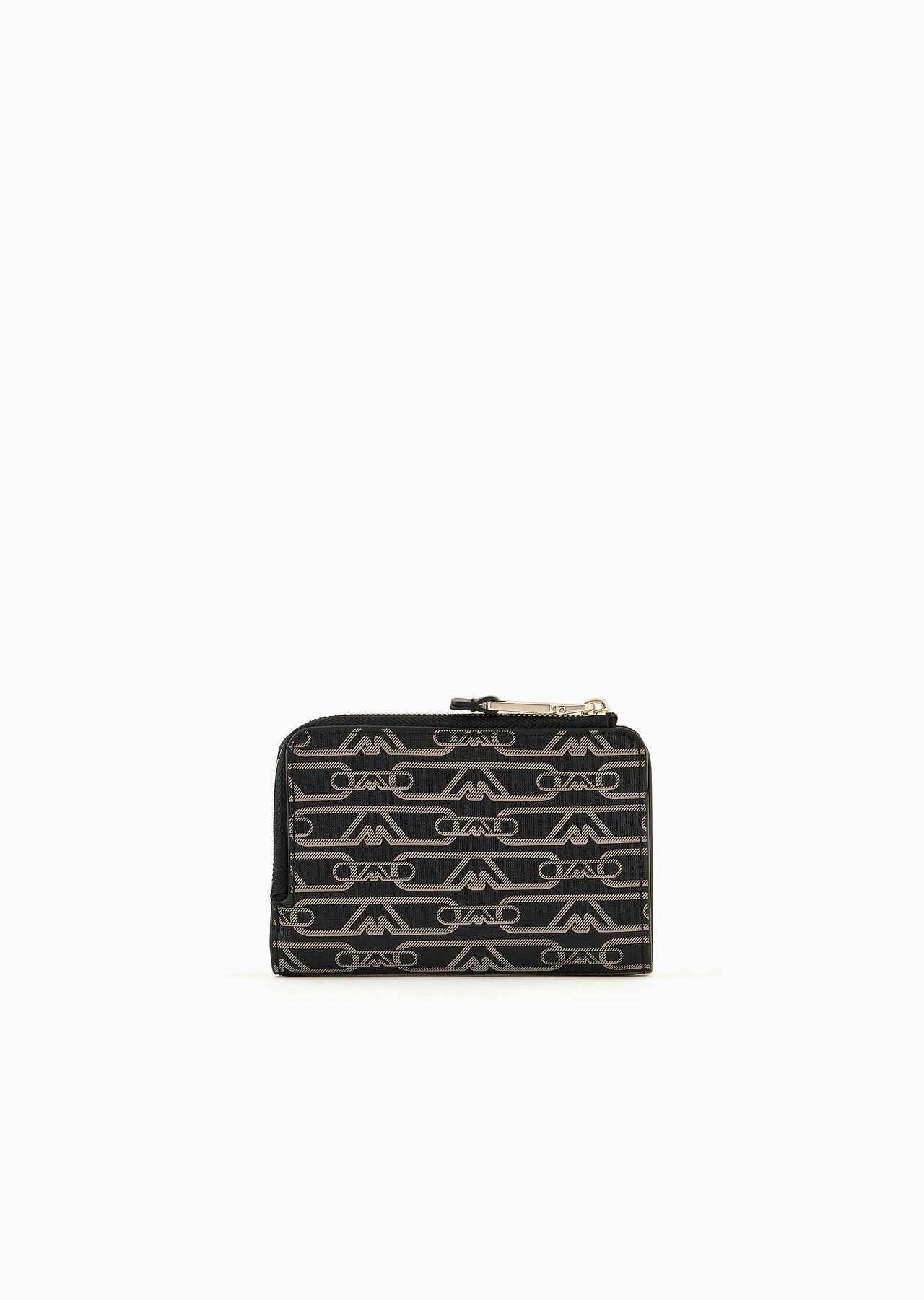 Bifold wallet with all-over monogram print - 2