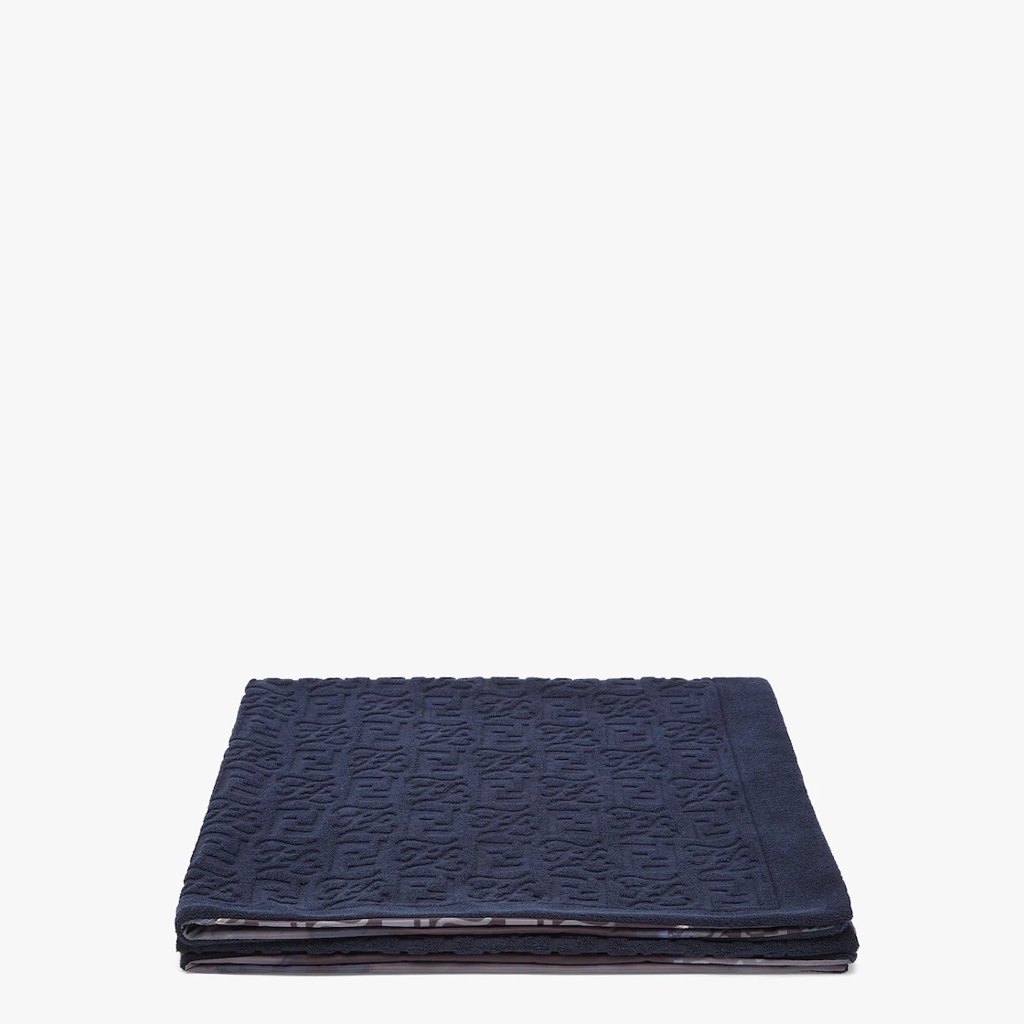 Blue cotton beach towel 1