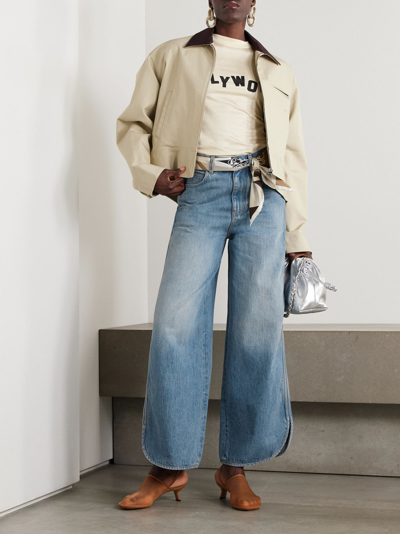 Loewe High-rise wide-leg jeans Blue outlook