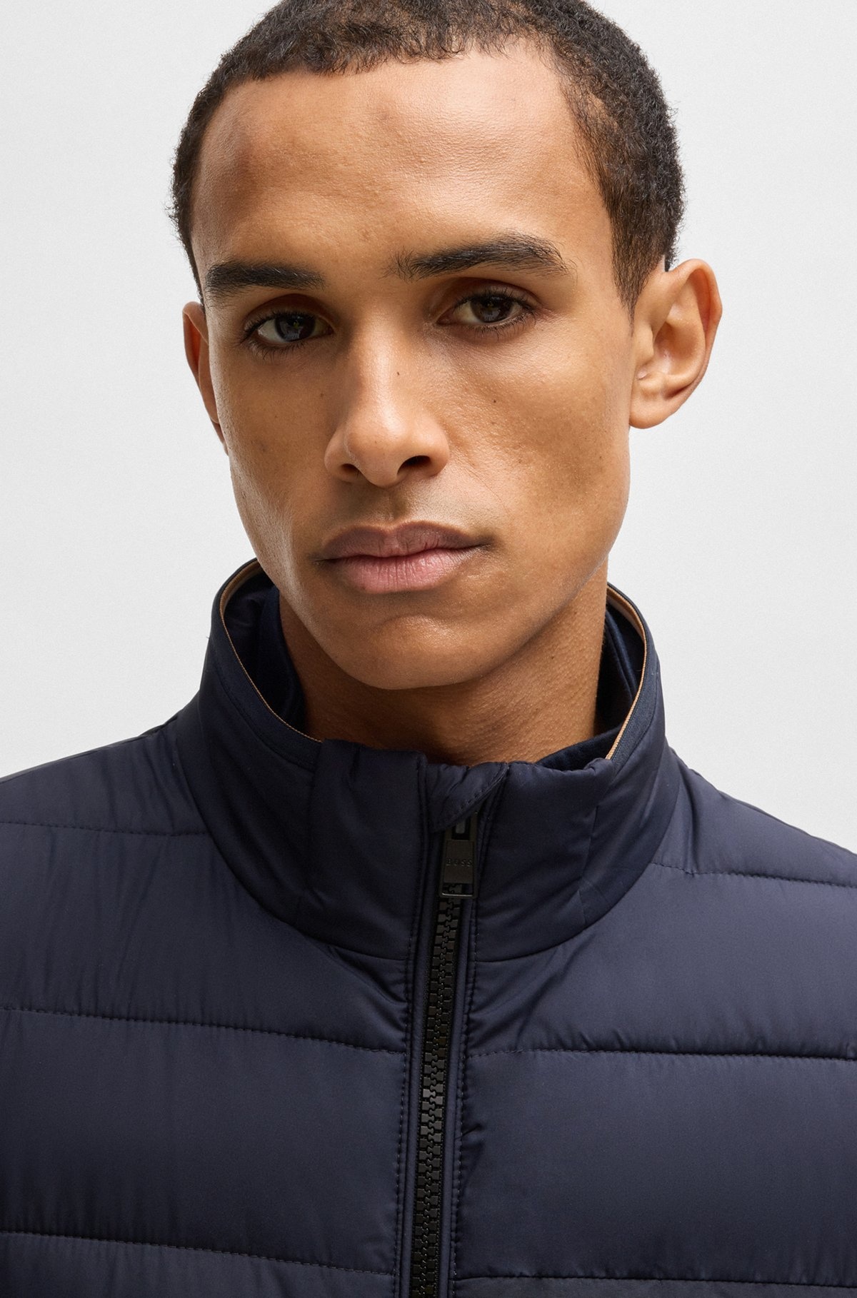 REGULAR-FIT WATER-REPELLENT GILET WITH TONAL LOGO - 5