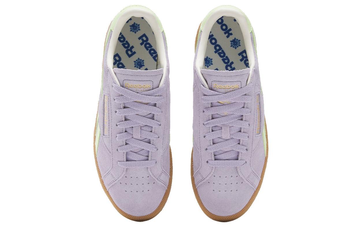 (WMNS) Reebok Club C Ground Sneakers 'Purple Green' 100207963 - 4