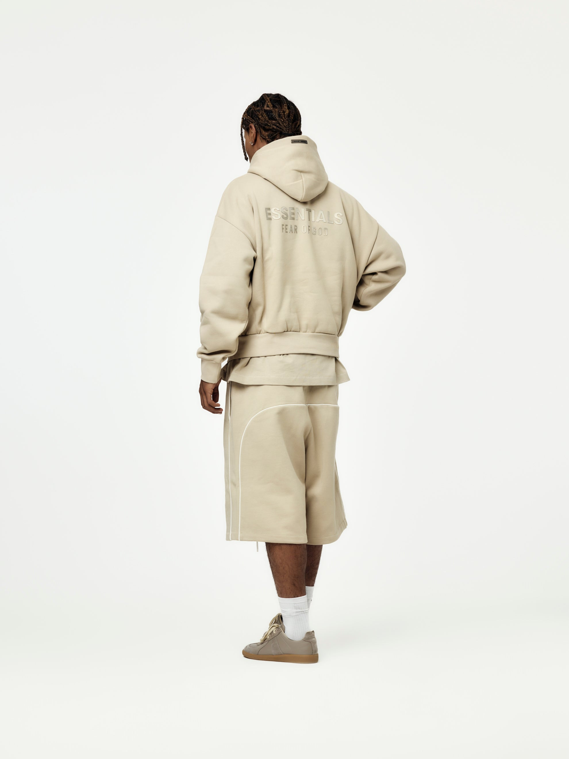 CLASSIC FIT FLEECE HOODIE (TIMBER) - 5